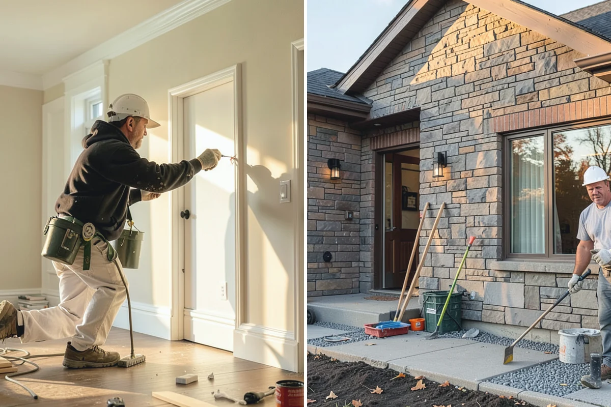 Natural Stone Flooring in Bonney Lake, Pierce County, WA - Select and sequence stone for consistent tone