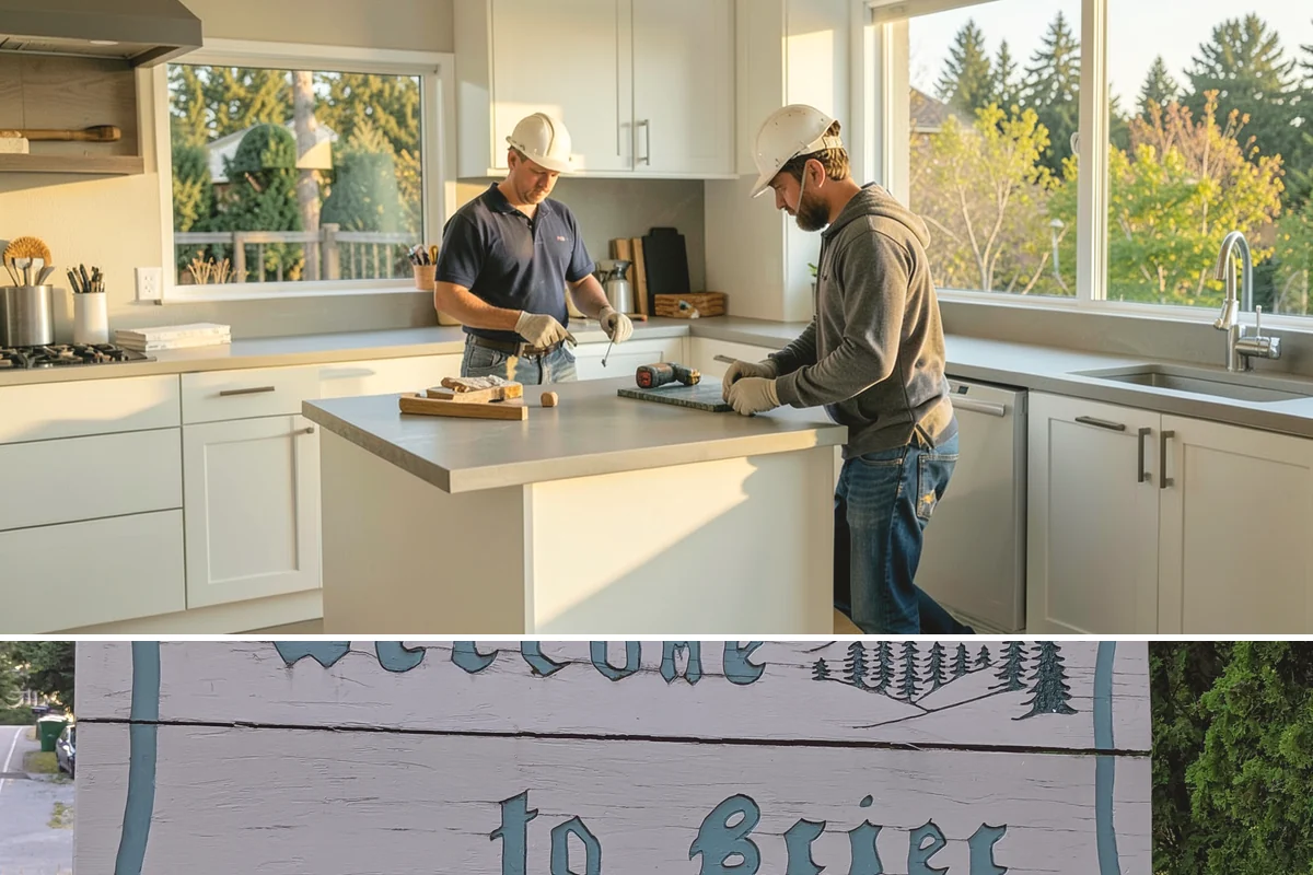 Natural Stone Flooring in Brier, Snohomish County, WA - Natural stone is installed indoors year-round, though drier months ease the handling and staging of heavy stone slabs.