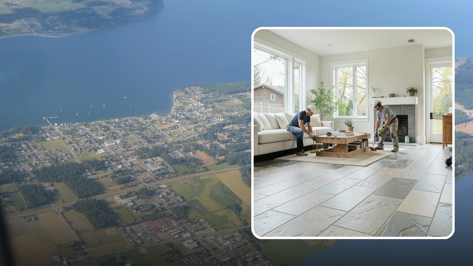 Natural Stone Flooring in Coupeville, Island County, WA - Natural stone flooring that lends organic texture and one-of-a-kind character to premium living spaces.