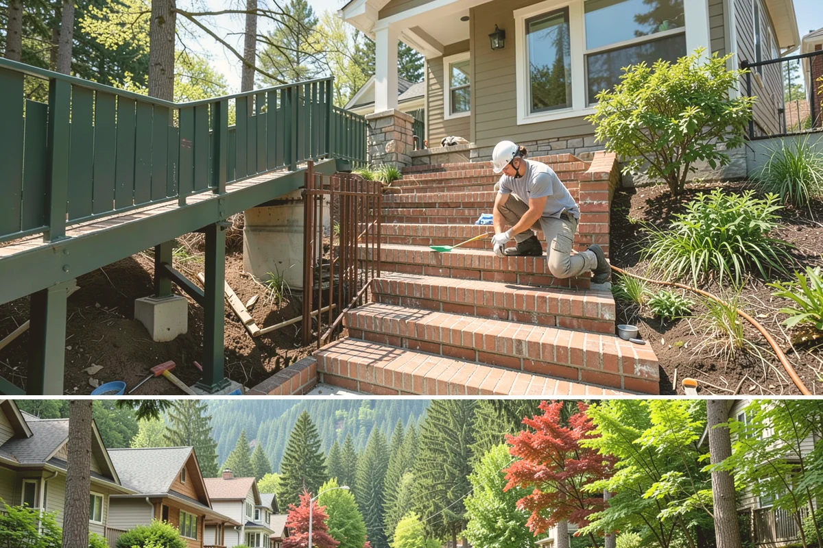 Natural Stone Flooring in Darrington, Snohomish County, WA - Natural stone is installed indoors year-round, though drier months ease the handling and staging of heavy stone slabs.