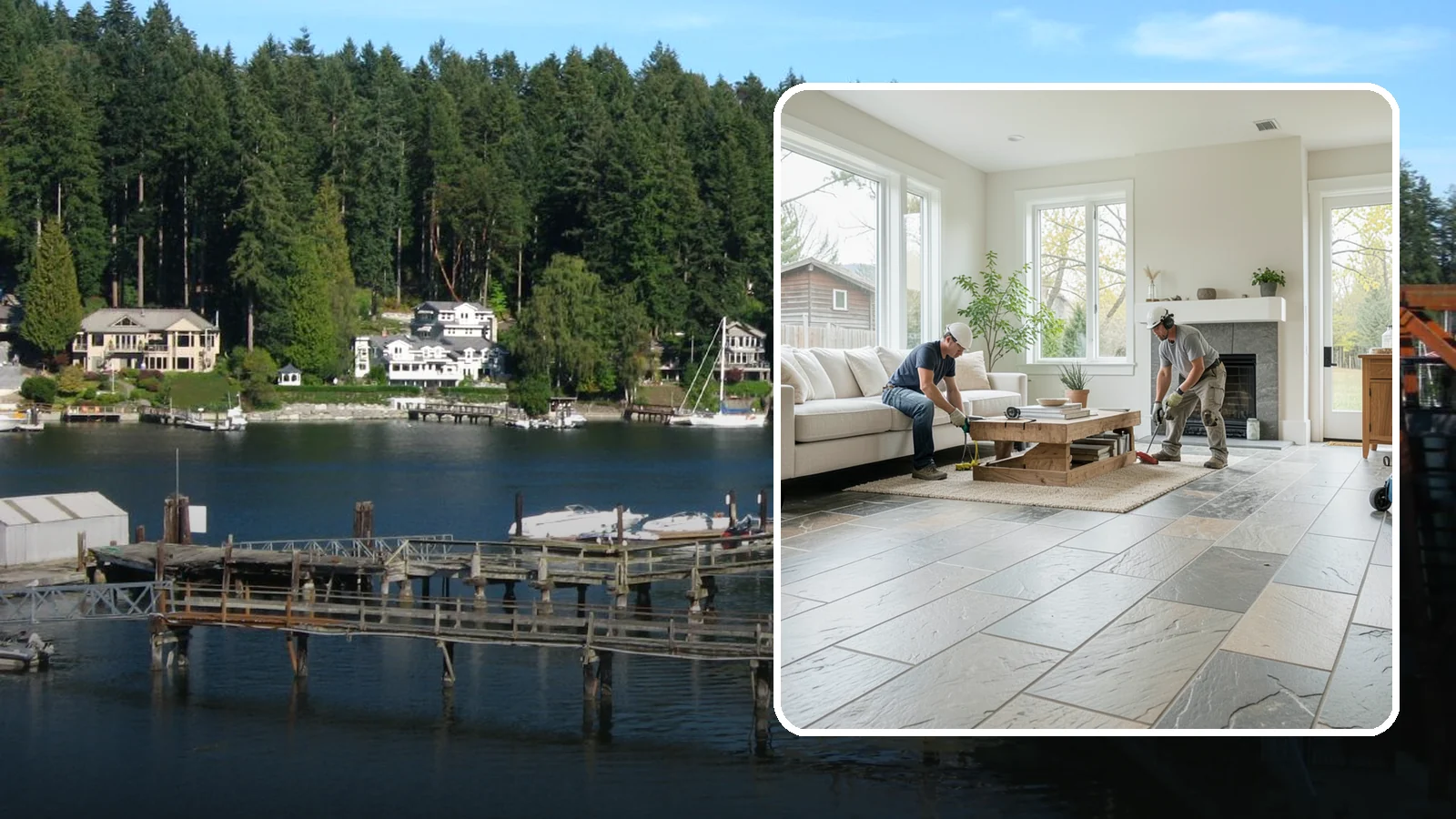 Natural Stone Flooring in Gig Harbor, Pierce County, WA - Natural stone flooring that lends organic texture and one-of-a-kind character to premium living spaces.