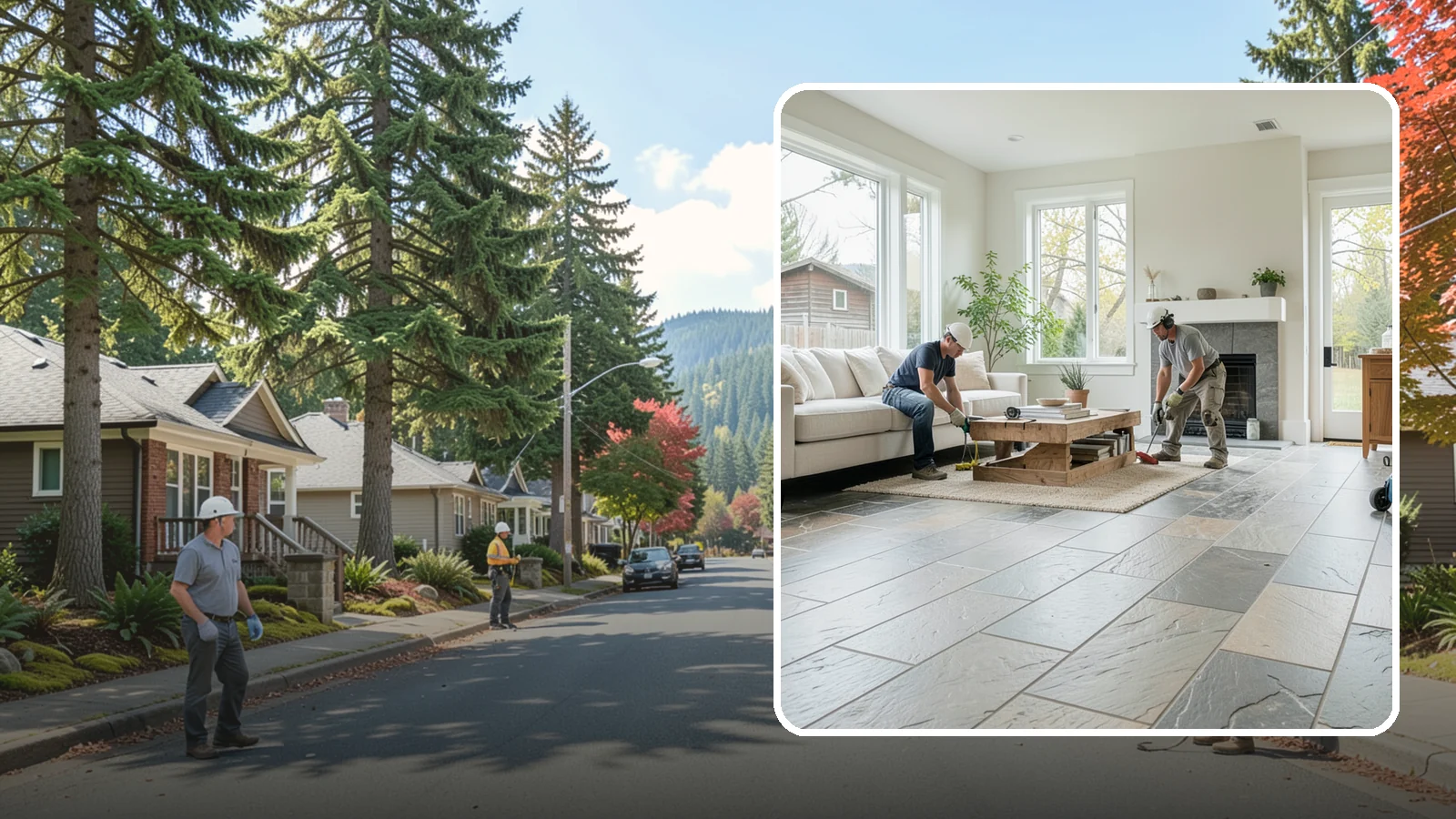 Natural Stone Flooring in Hunts Point, King County, WA - Natural stone flooring that lends organic texture and one-of-a-kind character to premium living spaces.