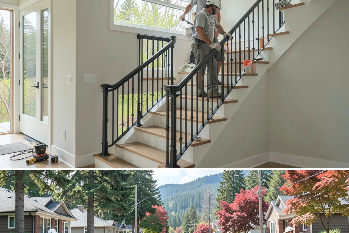 Natural Stone Flooring in Hunts Point, King County, WA - Natural stone is installed indoors year-round, though drier months ease the handling and staging of heavy stone slabs.