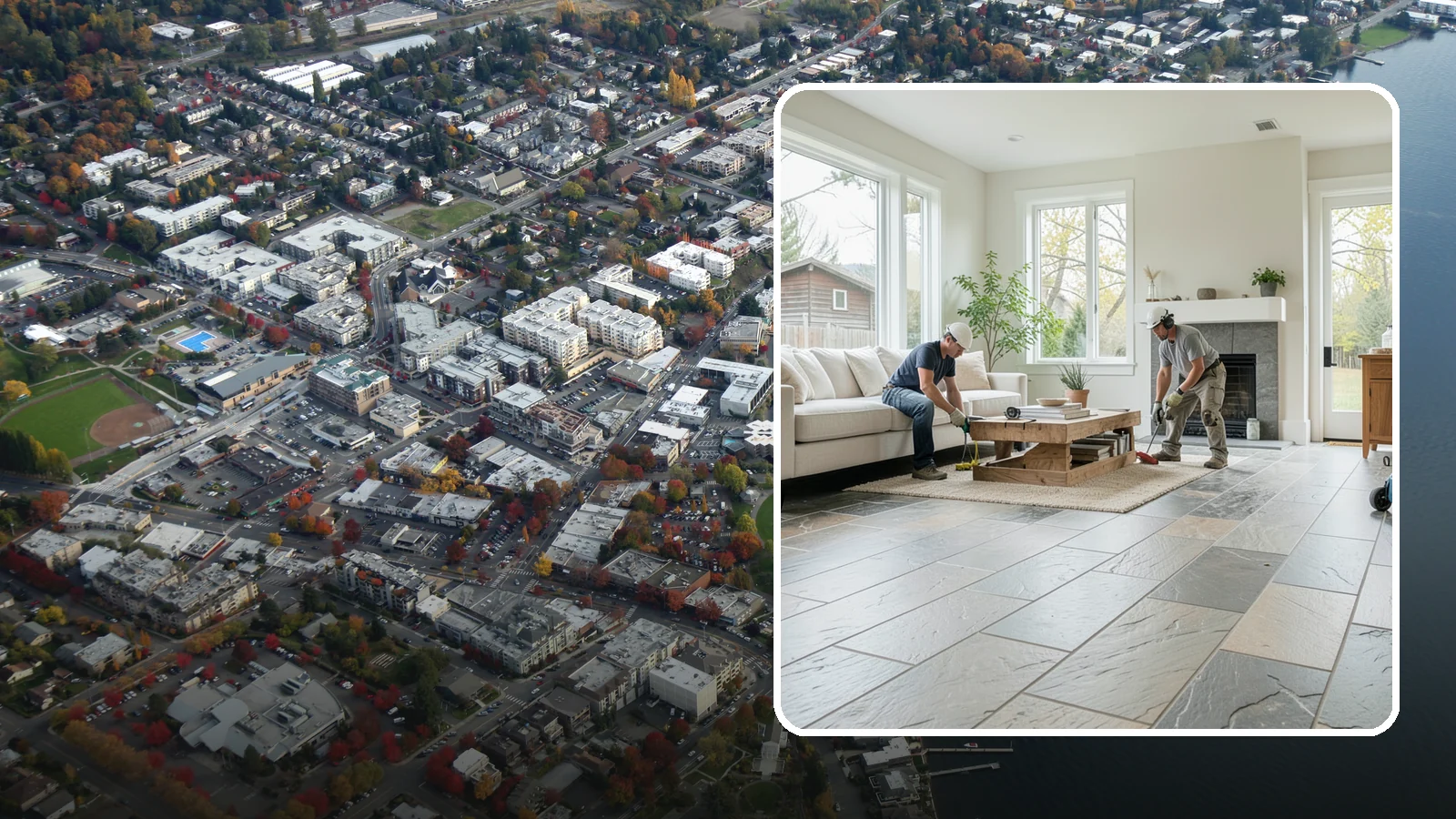 Natural Stone Flooring in Kirkland, King County, WA - Natural stone flooring that lends organic texture and one-of-a-kind character to premium living spaces.
