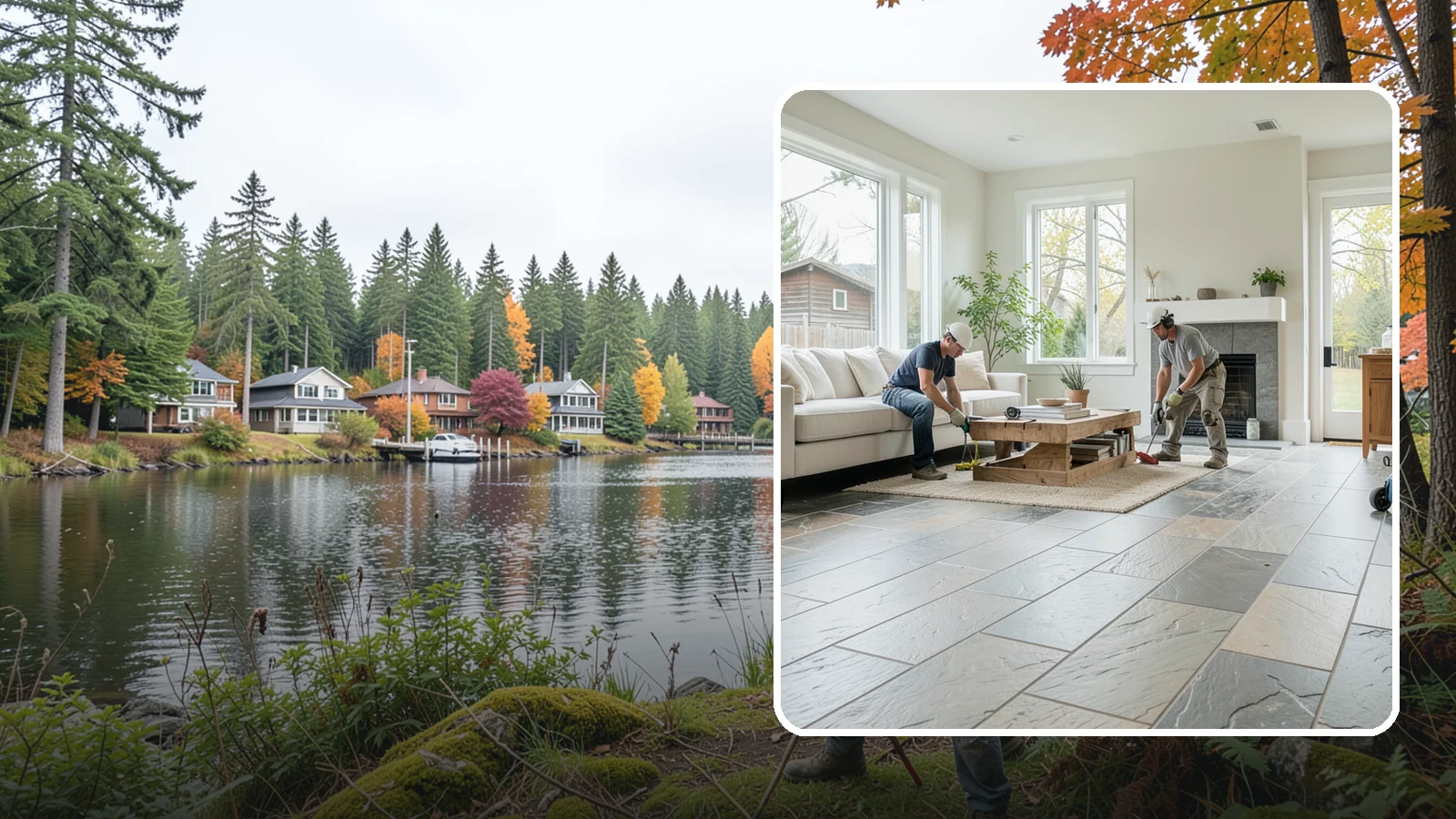 Natural Stone Flooring in La Conner, Skagit County, WA - Natural stone flooring that lends organic texture and one-of-a-kind character to premium living spaces.