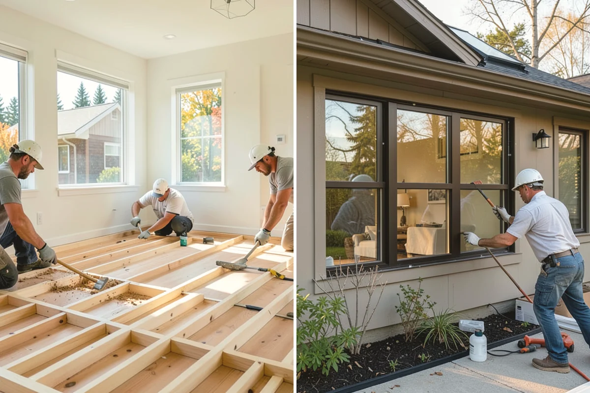 Natural Stone Flooring in Lake Stevens, Snohomish County, WA - Select and sequence stone for consistent tone