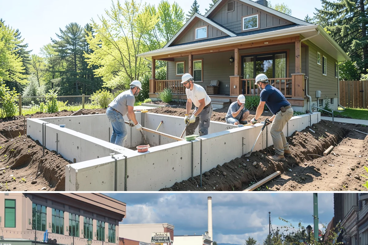 Natural Stone Flooring in Monroe, Snohomish County, WA - Natural stone is installed indoors year-round, though drier months ease the handling and staging of heavy stone slabs.