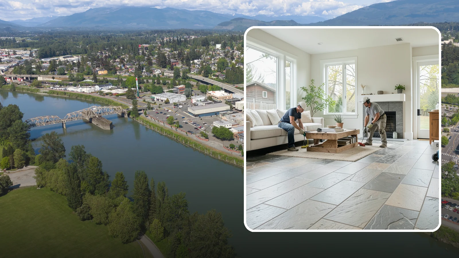 Natural Stone Flooring in Mount Vernon, Skagit County, WA - Natural stone flooring that lends organic texture and one-of-a-kind character to premium living spaces.