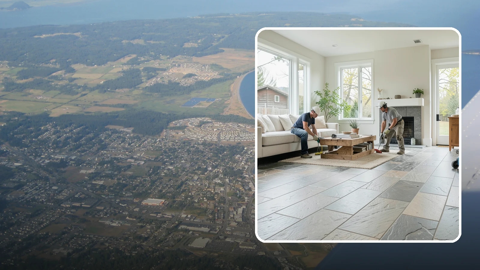 Natural Stone Flooring in Oak Harbor, Island County, WA - Natural stone flooring that lends organic texture and one-of-a-kind character to premium living spaces.