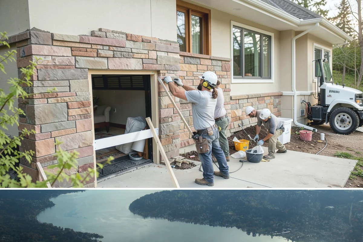 Natural Stone Flooring in Sammamish, King County, WA - Natural stone is installed indoors year-round, though drier months ease the handling and staging of heavy stone slabs.