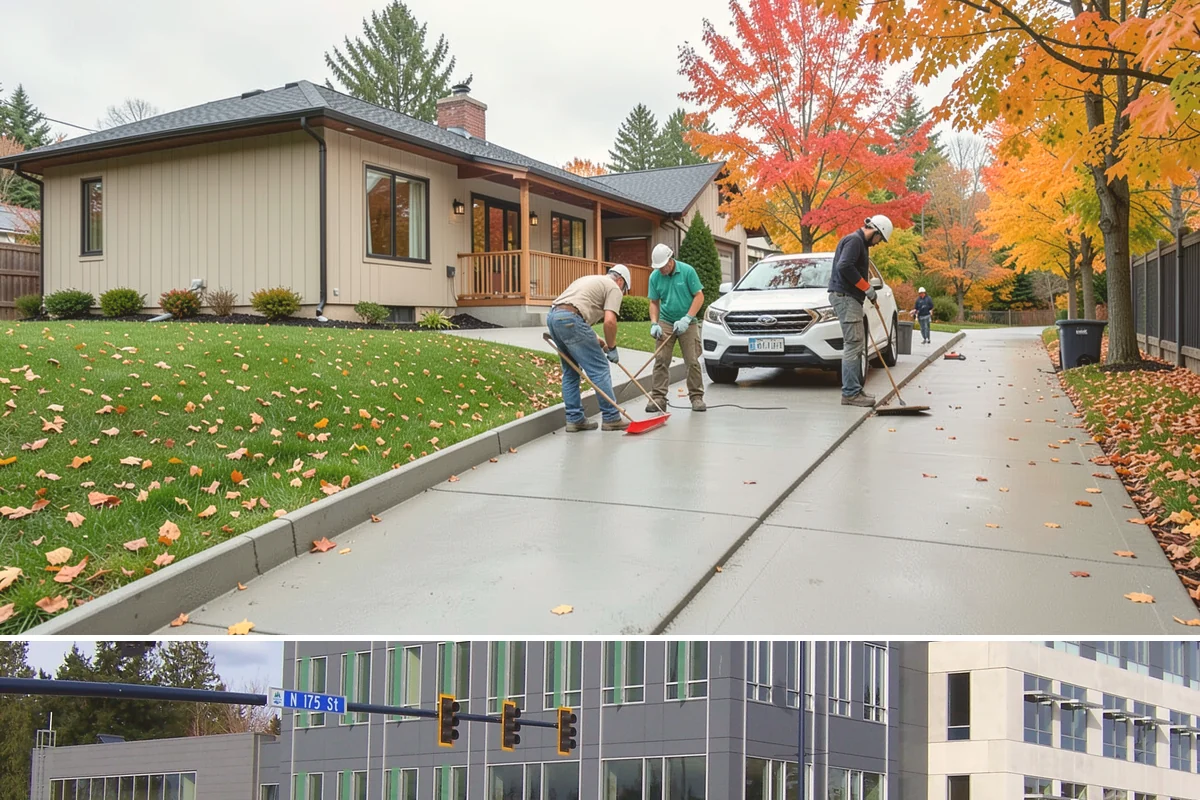 Natural Stone Flooring in Shoreline, King County, WA - Natural stone is installed indoors year-round, though drier months ease the handling and staging of heavy stone slabs.