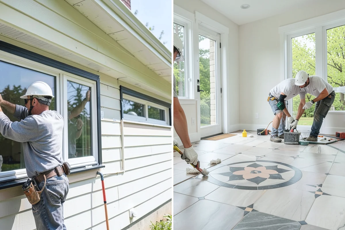 Natural Stone Flooring in South Prairie, Pierce County, WA - Select and sequence stone for consistent tone