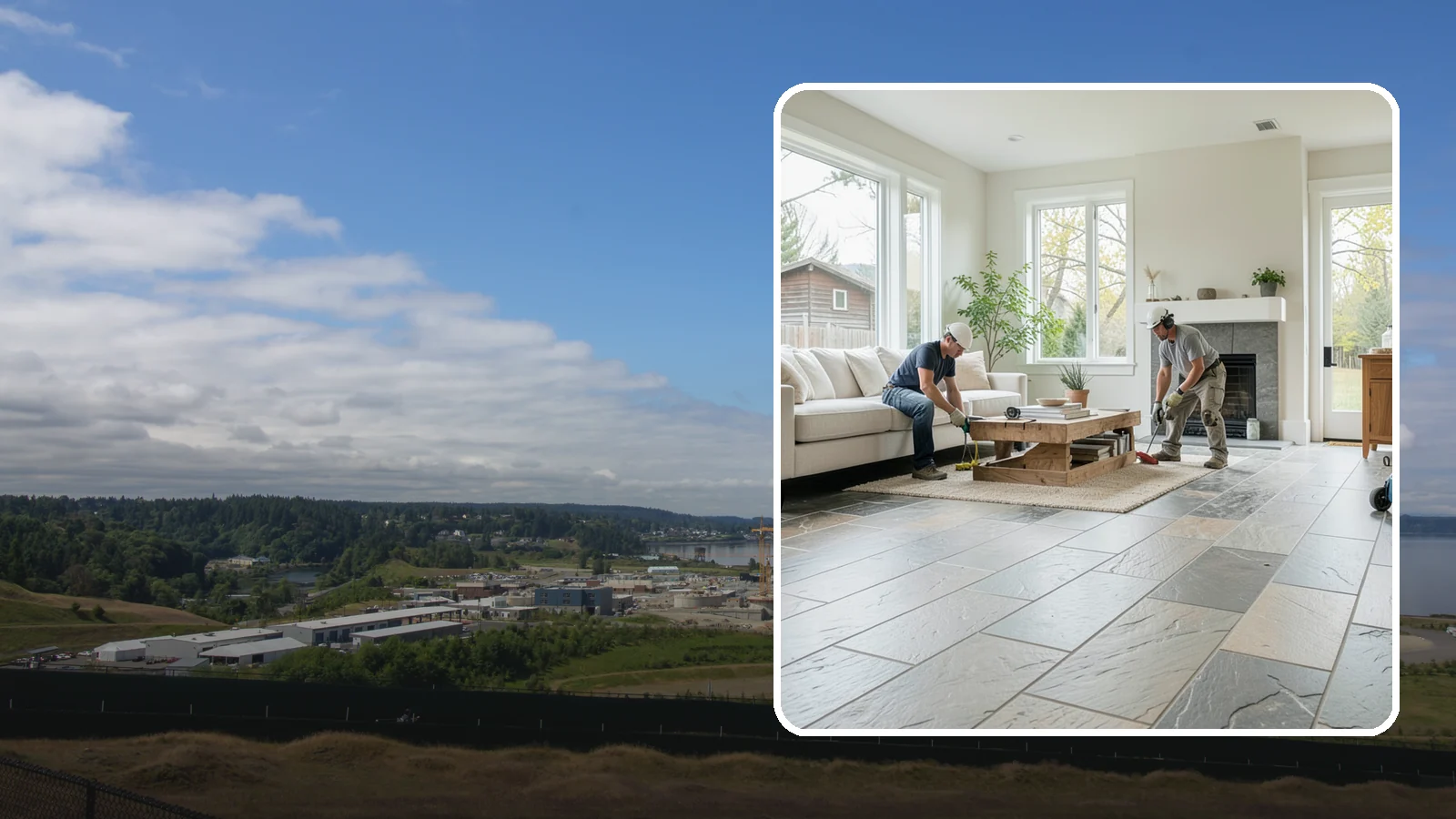 Natural Stone Flooring in University Place, Pierce County, WA - Natural stone flooring that lends organic texture and one-of-a-kind character to premium living spaces.