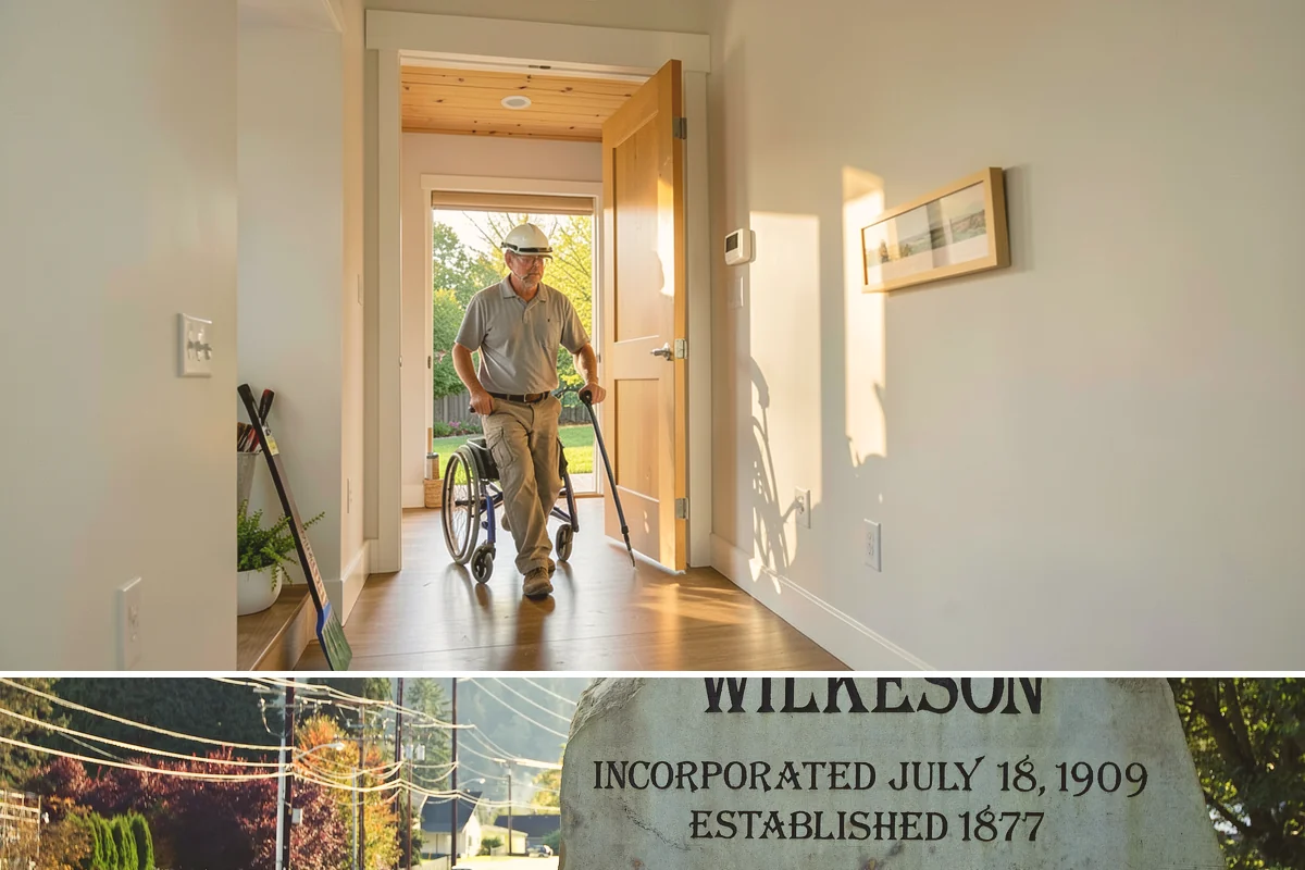 Natural Stone Flooring in Wilkeson, Pierce County, WA - Natural stone is installed indoors year-round, though drier months ease the handling and staging of heavy stone slabs.