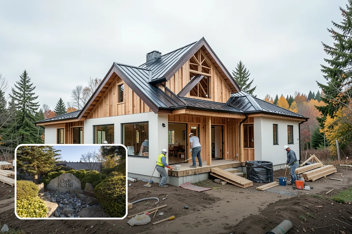 Natural Stone Retaining Wall in Clyde Hill, King County, WA - Timeless, high-end appearance that ages beautifully