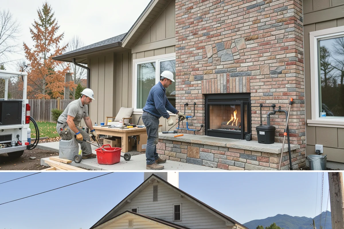 Natural Stone Retaining Wall in Concrete, Skagit County, WA - Stone setting is best done in dry conditions, so summer and early fall are the preferred windows for this detailed work.