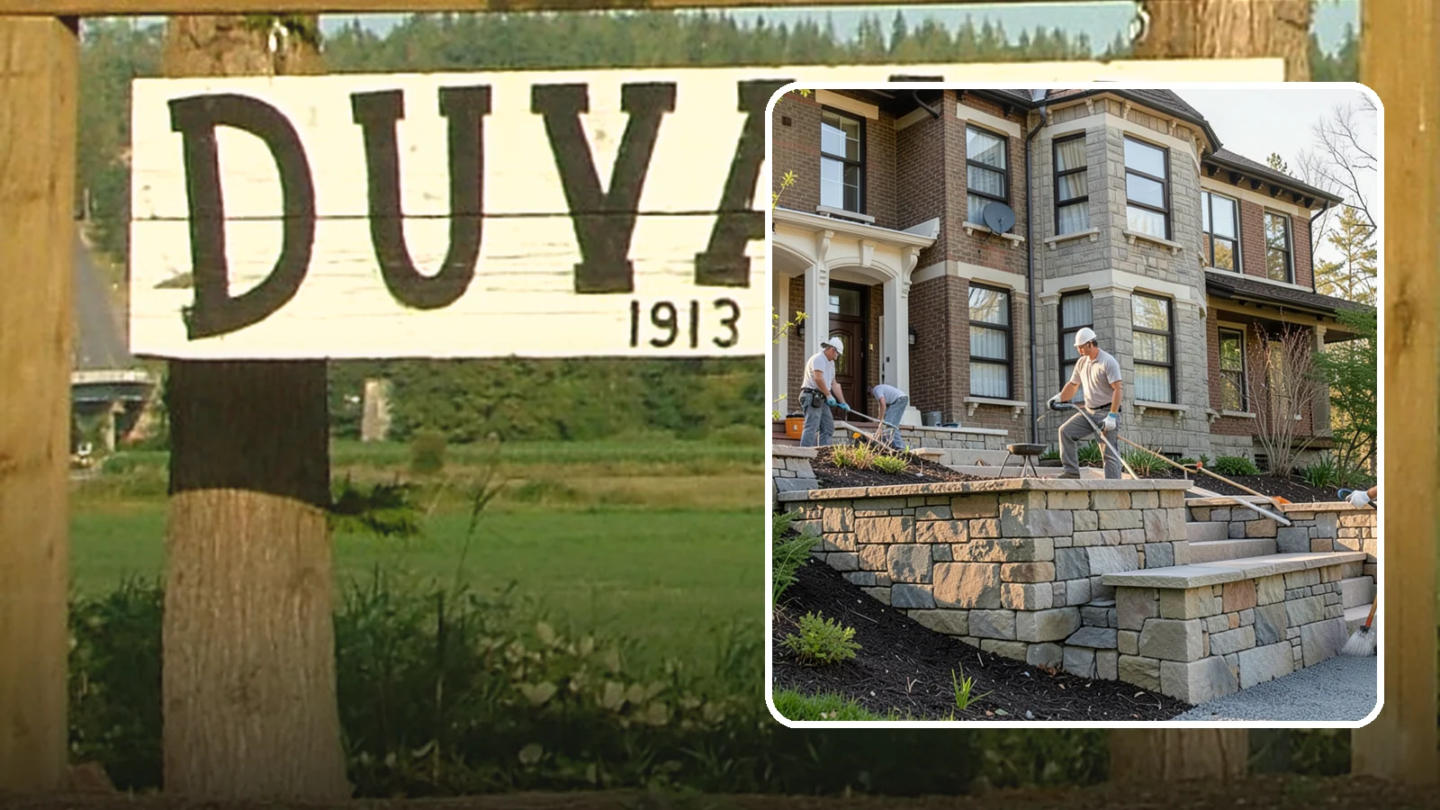 Natural Stone Retaining Wall in Duvall, King County, WA - Hand-setting natural stone into a retaining wall that combines timeless beauty with solid slope support.