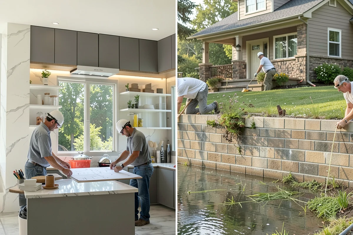 Natural Stone Retaining Wall in Federal Way, King County, WA - Plan the wall layout, stone selection, and drainage