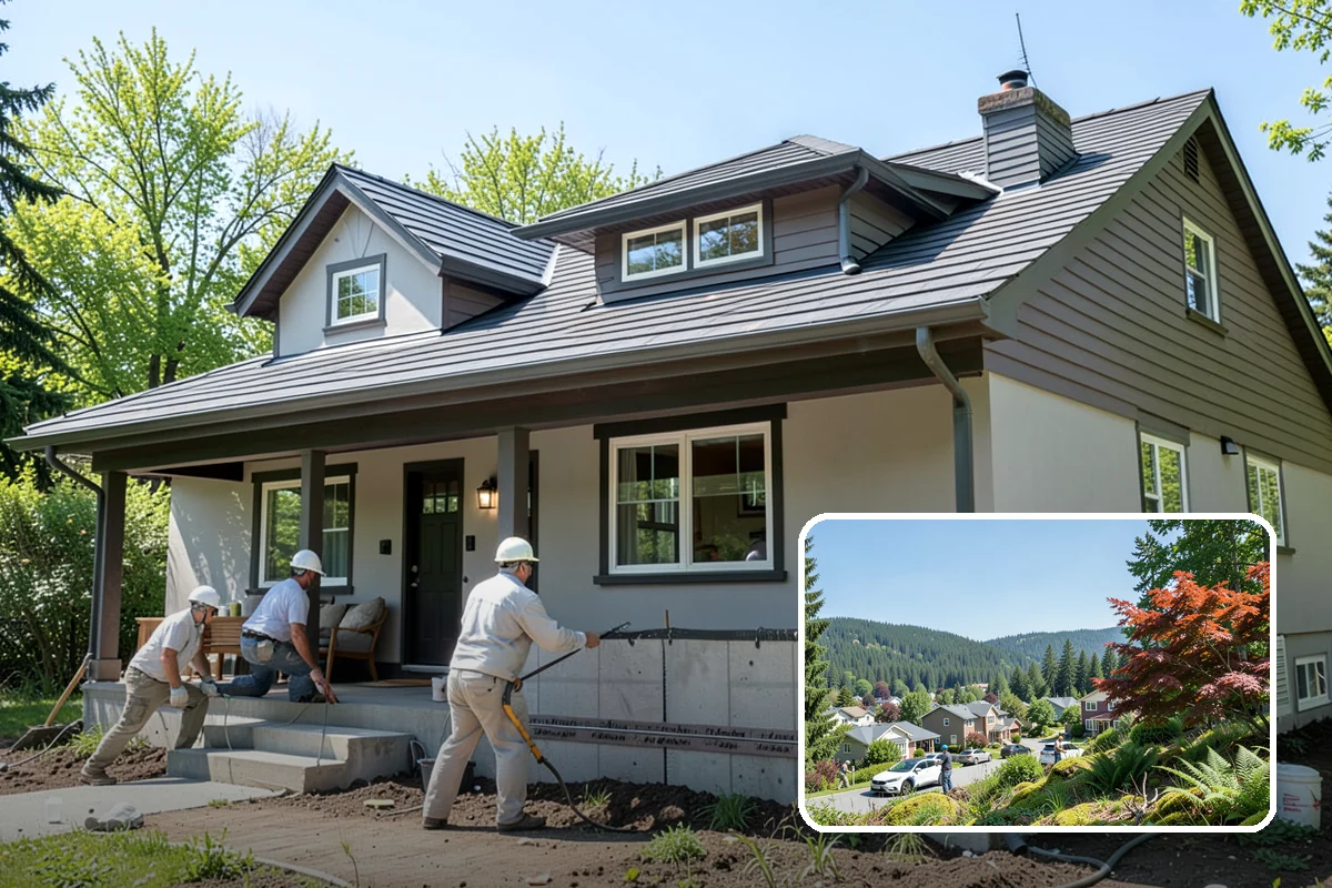Natural Stone Retaining Wall in Index, Snohomish County, WA - Timeless, high-end appearance that ages beautifully