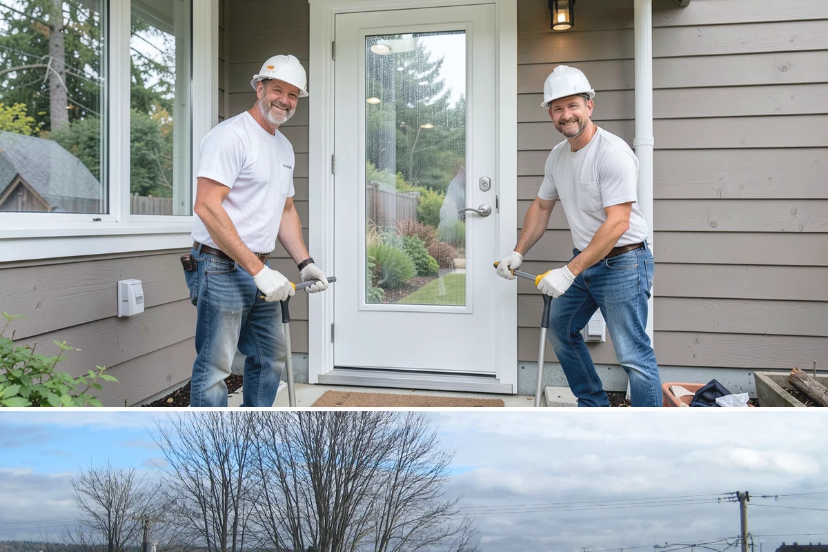 Natural Stone Retaining Wall in Langley, Island County, WA - Stone setting is best done in dry conditions, so summer and early fall are the preferred windows for this detailed work.