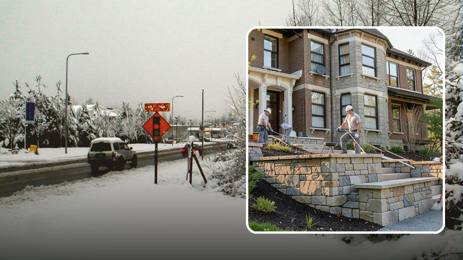 Natural Stone Retaining Wall in Newcastle, King County, WA - Hand-setting natural stone into a retaining wall that combines timeless beauty with solid slope support.