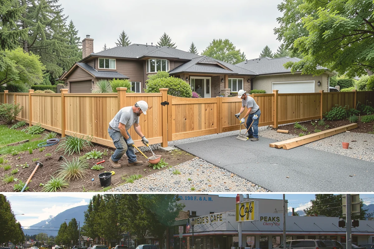 Natural Stone Retaining Wall in North Bend, King County, WA - Stone setting is best done in dry conditions, so summer and early fall are the preferred windows for this detailed work.