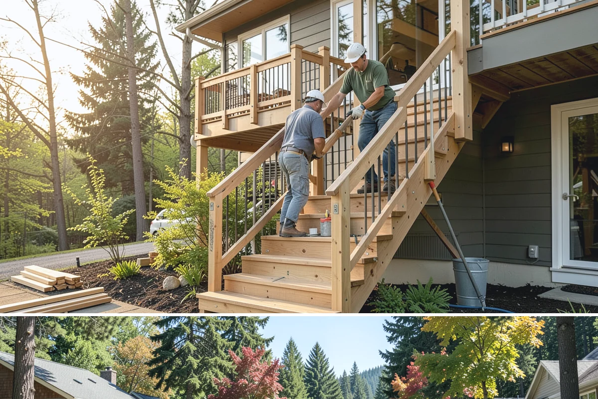 Natural Stone Retaining Wall in Orting, Pierce County, WA - Stone setting is best done in dry conditions, so summer and early fall are the preferred windows for this detailed work.
