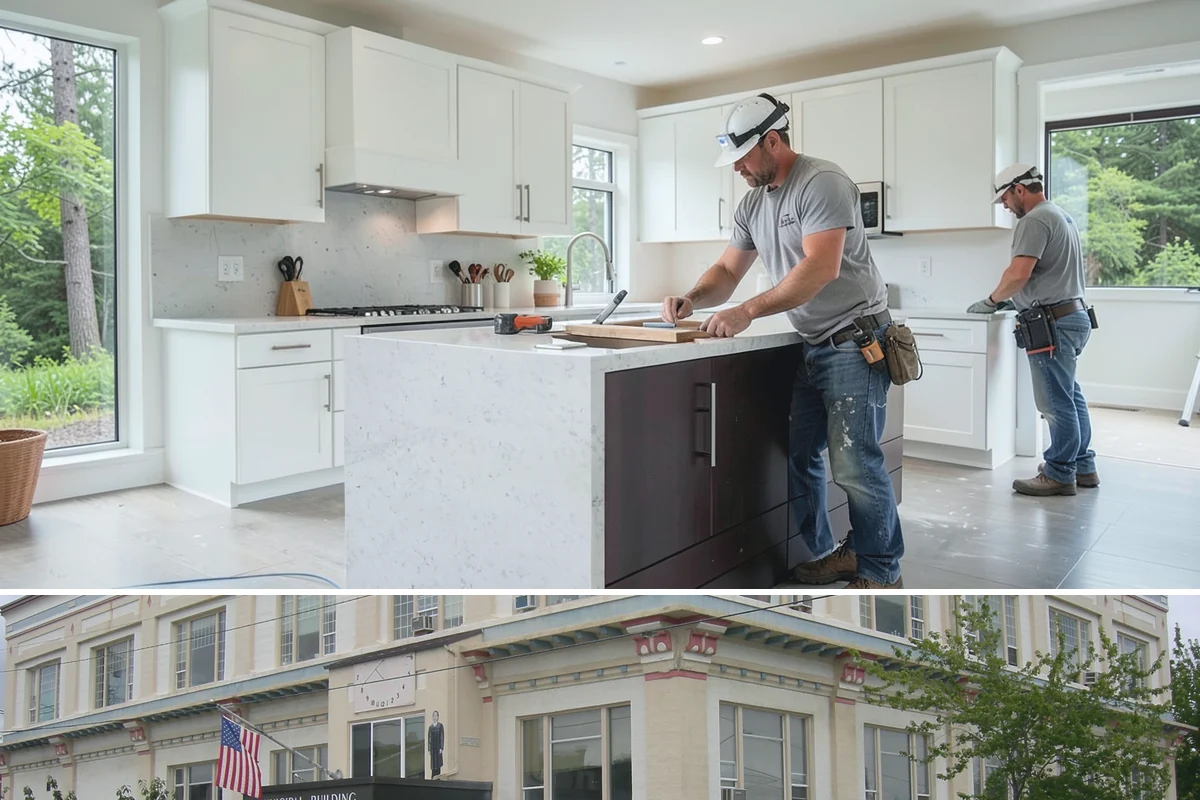 Natural Stone Tile Installation in Anacortes, Skagit County, WA - Stone tiling is an indoor project that can proceed year-round, sealing included, regardless of outdoor conditions.