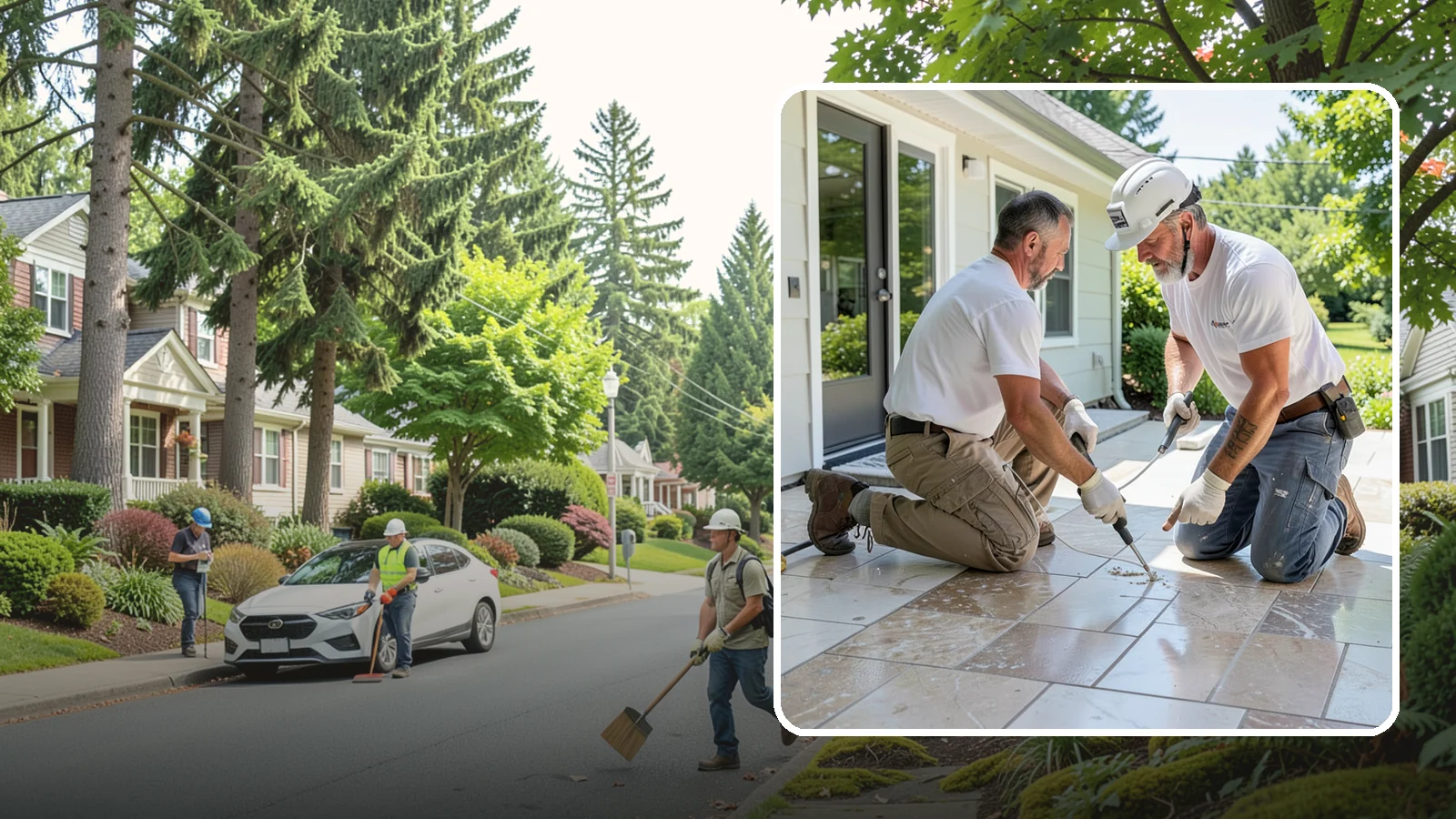 Natural Stone Tile Installation in Beaux Arts Village, King County, WA - Marble, travertine, slate, and stone tile set and sealed for lasting natural beauty.