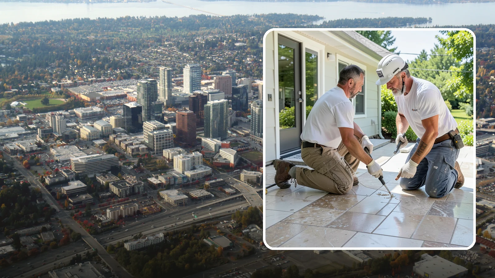Natural Stone Tile Installation in Bellevue, King County, WA - Marble, travertine, slate, and stone tile set and sealed for lasting natural beauty.