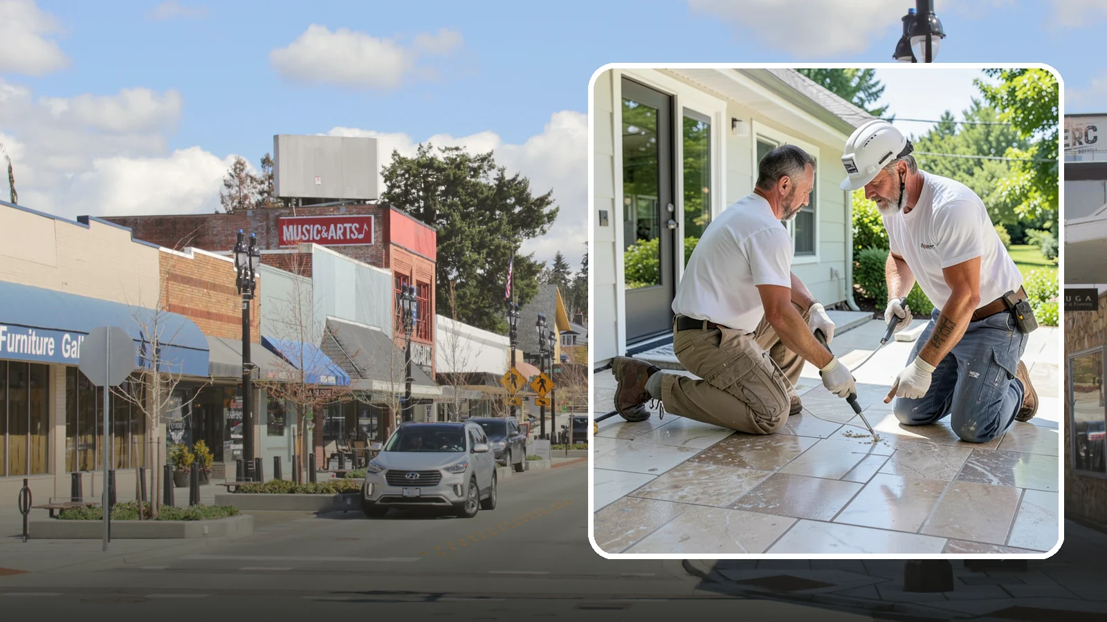 Natural Stone Tile Installation in Bothell, King County, WA - Marble, travertine, slate, and stone tile set and sealed for lasting natural beauty.