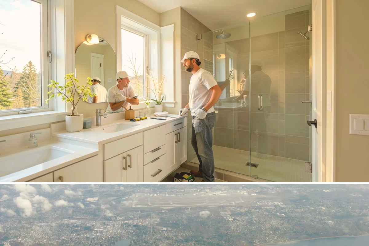 Natural Stone Tile Installation in Burien, King County, WA - Stone tiling is an indoor project that can proceed year-round, sealing included, regardless of outdoor conditions.