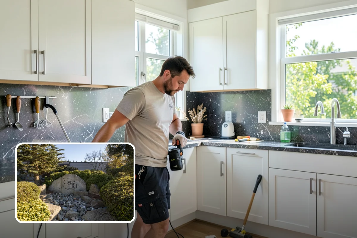 Natural Stone Tile Installation in Clyde Hill, King County, WA - One-of-a-kind veining and color in every installation