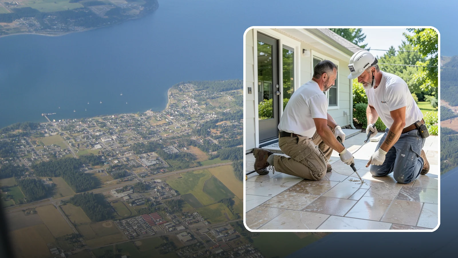 Natural Stone Tile Installation in Coupeville, Island County, WA - Marble, travertine, slate, and stone tile set and sealed for lasting natural beauty.