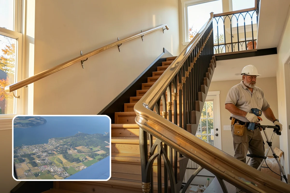 Natural Stone Tile Installation in Coupeville, Island County, WA - One-of-a-kind veining and color in every installation