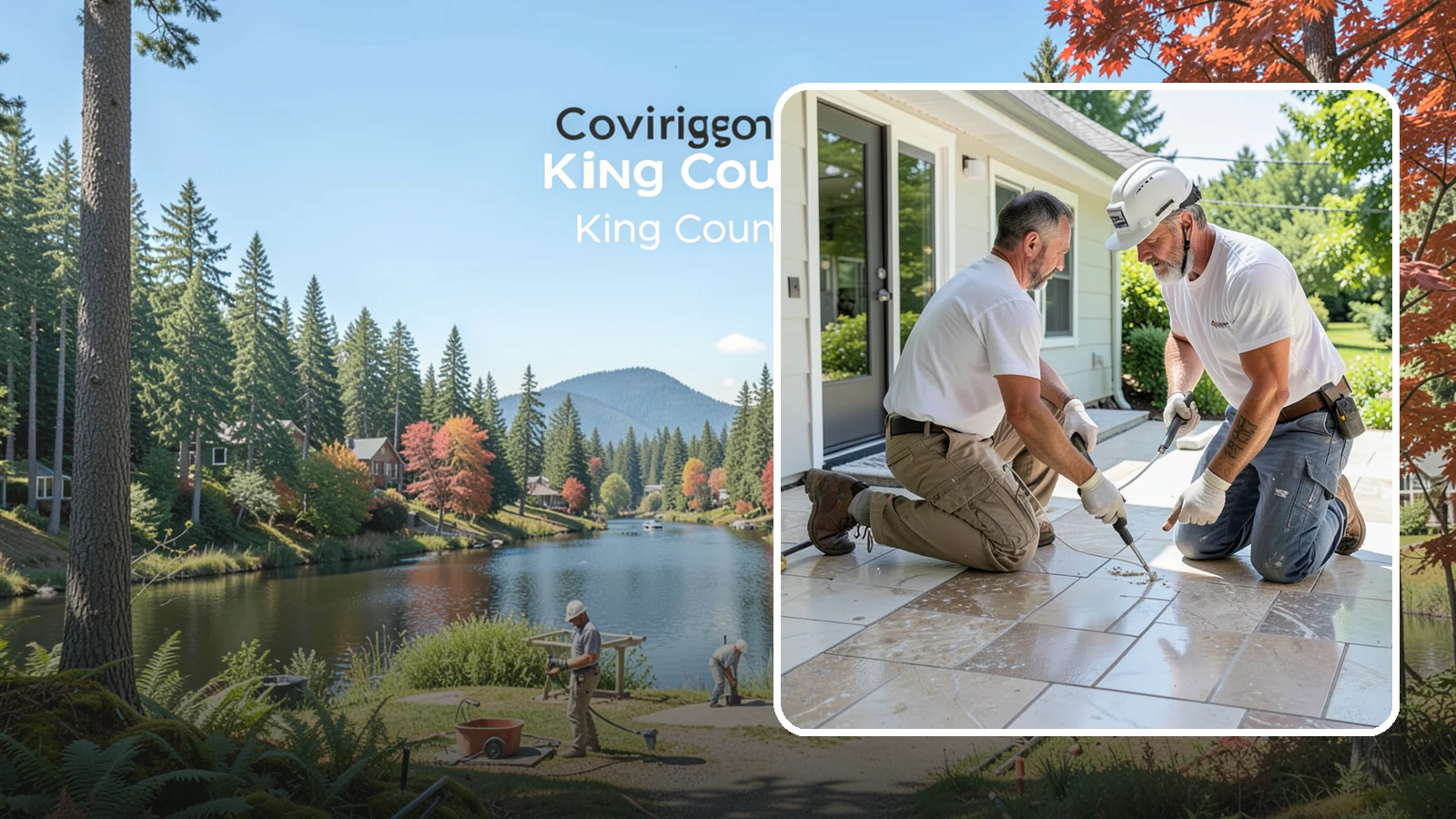 Natural Stone Tile Installation in Covington, King County, WA - Marble, travertine, slate, and stone tile set and sealed for lasting natural beauty.