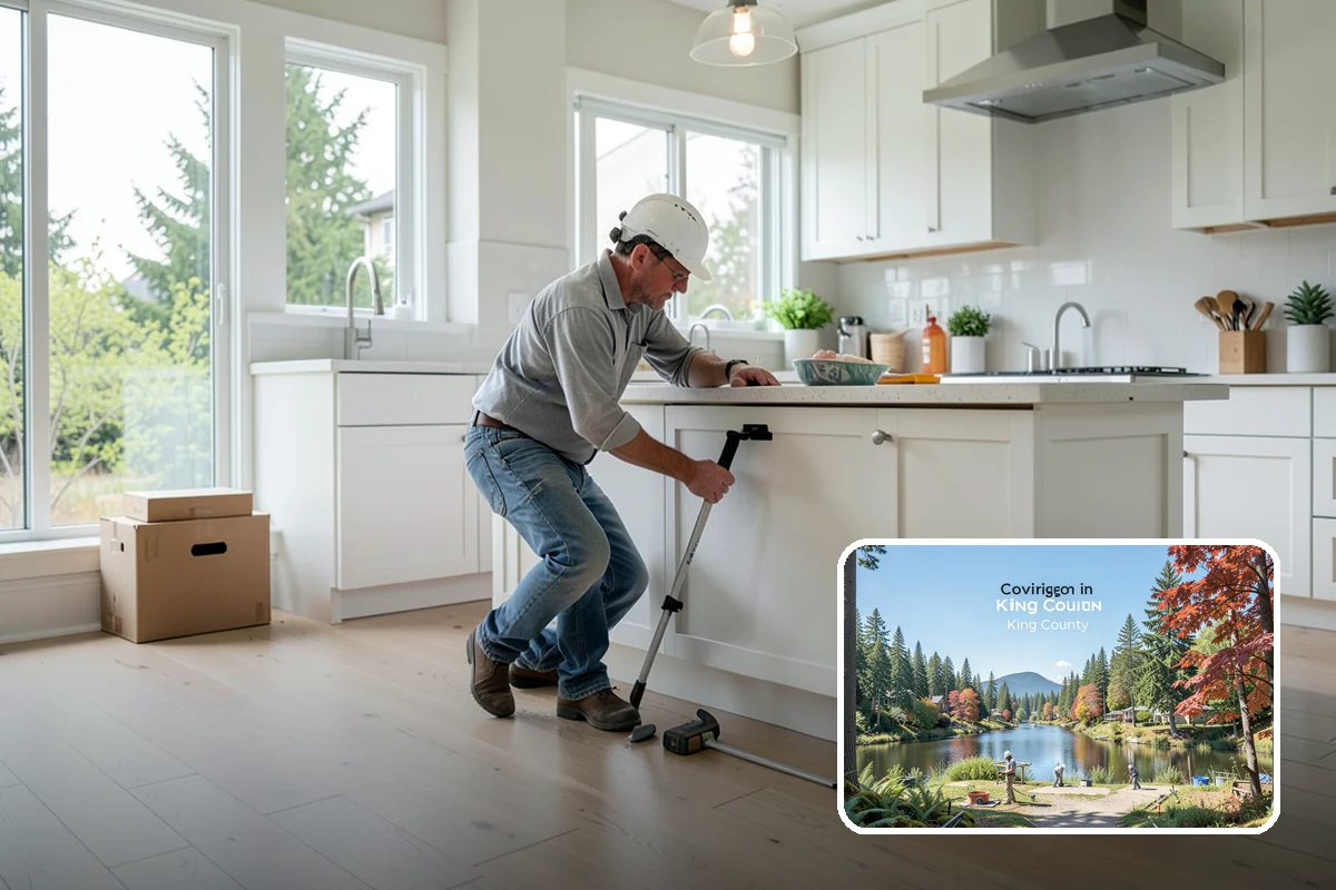 Natural Stone Tile Installation in Covington, King County, WA - One-of-a-kind veining and color in every installation