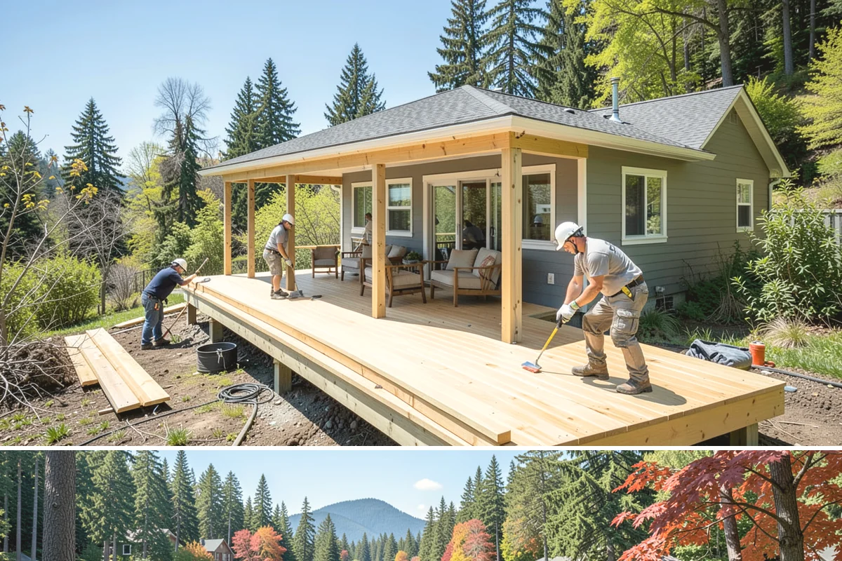 Natural Stone Tile Installation in Covington, King County, WA - Stone tiling is an indoor project that can proceed year-round, sealing included, regardless of outdoor conditions.