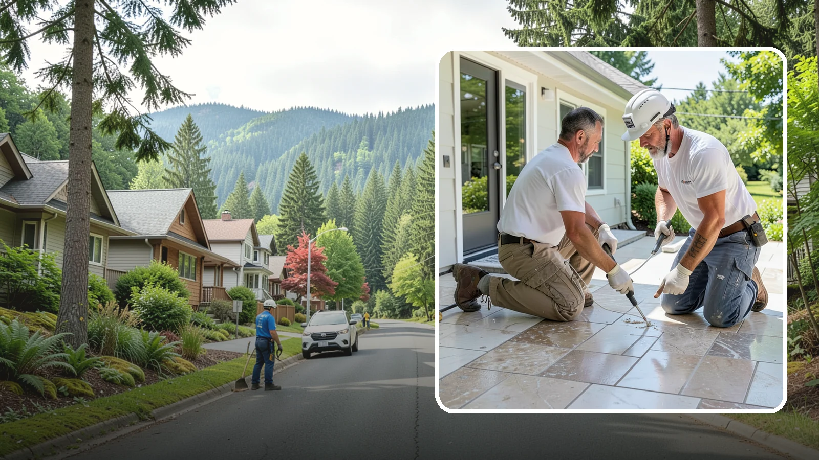 Natural Stone Tile Installation in Darrington, Snohomish County, WA - Marble, travertine, slate, and stone tile set and sealed for lasting natural beauty.