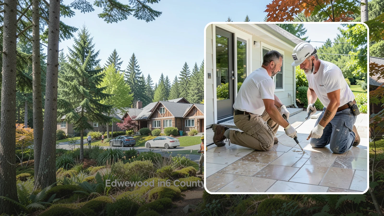 Natural Stone Tile Installation in Edgewood, Pierce County, WA - Marble, travertine, slate, and stone tile set and sealed for lasting natural beauty.