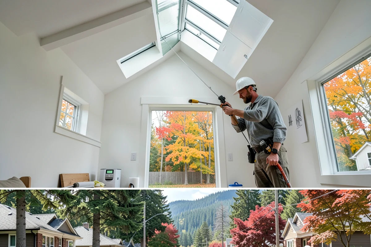 Natural Stone Tile Installation in Hunts Point, King County, WA - Stone tiling is an indoor project that can proceed year-round, sealing included, regardless of outdoor conditions.