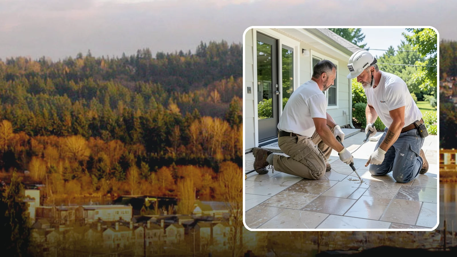Natural Stone Tile Installation in Kenmore, King County, WA - Marble, travertine, slate, and stone tile set and sealed for lasting natural beauty.