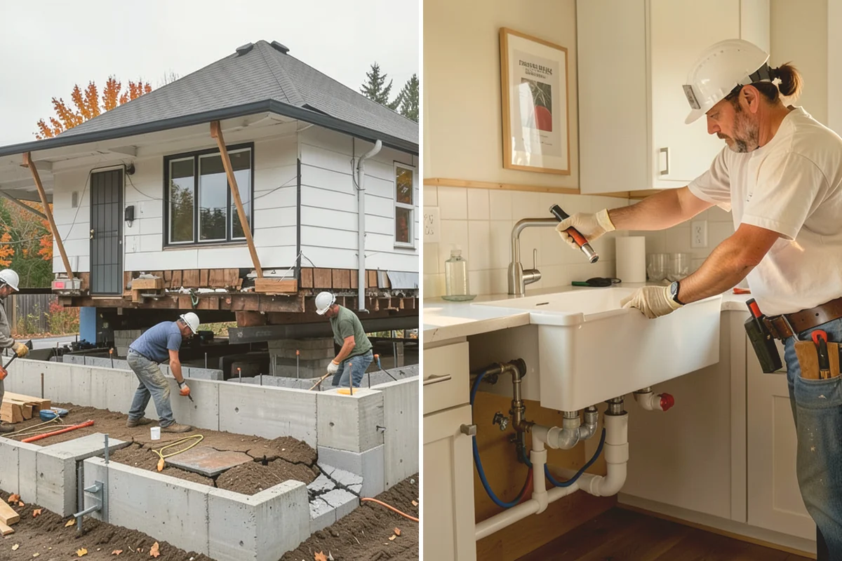 Natural Stone Tile Installation in Kent, King County, WA - Dry-lay and blend tiles from several boxes for balance