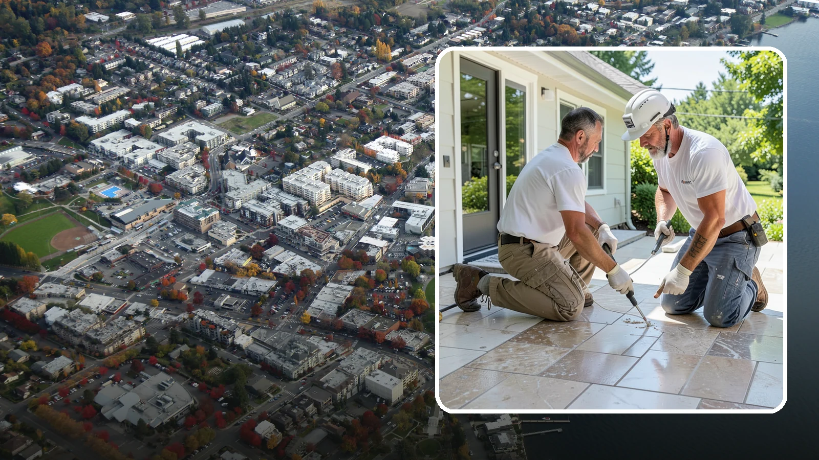 Natural Stone Tile Installation in Kirkland, King County, WA - Marble, travertine, slate, and stone tile set and sealed for lasting natural beauty.