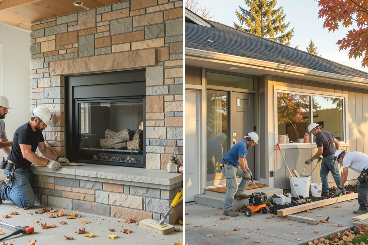 Natural Stone Tile Installation in La Conner, Skagit County, WA - Dry-lay and blend tiles from several boxes for balance