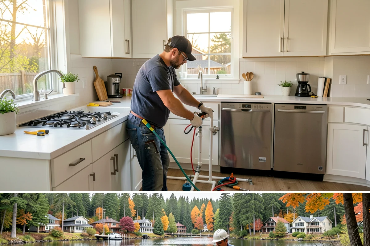 Natural Stone Tile Installation in La Conner, Skagit County, WA - Stone tiling is an indoor project that can proceed year-round, sealing included, regardless of outdoor conditions.