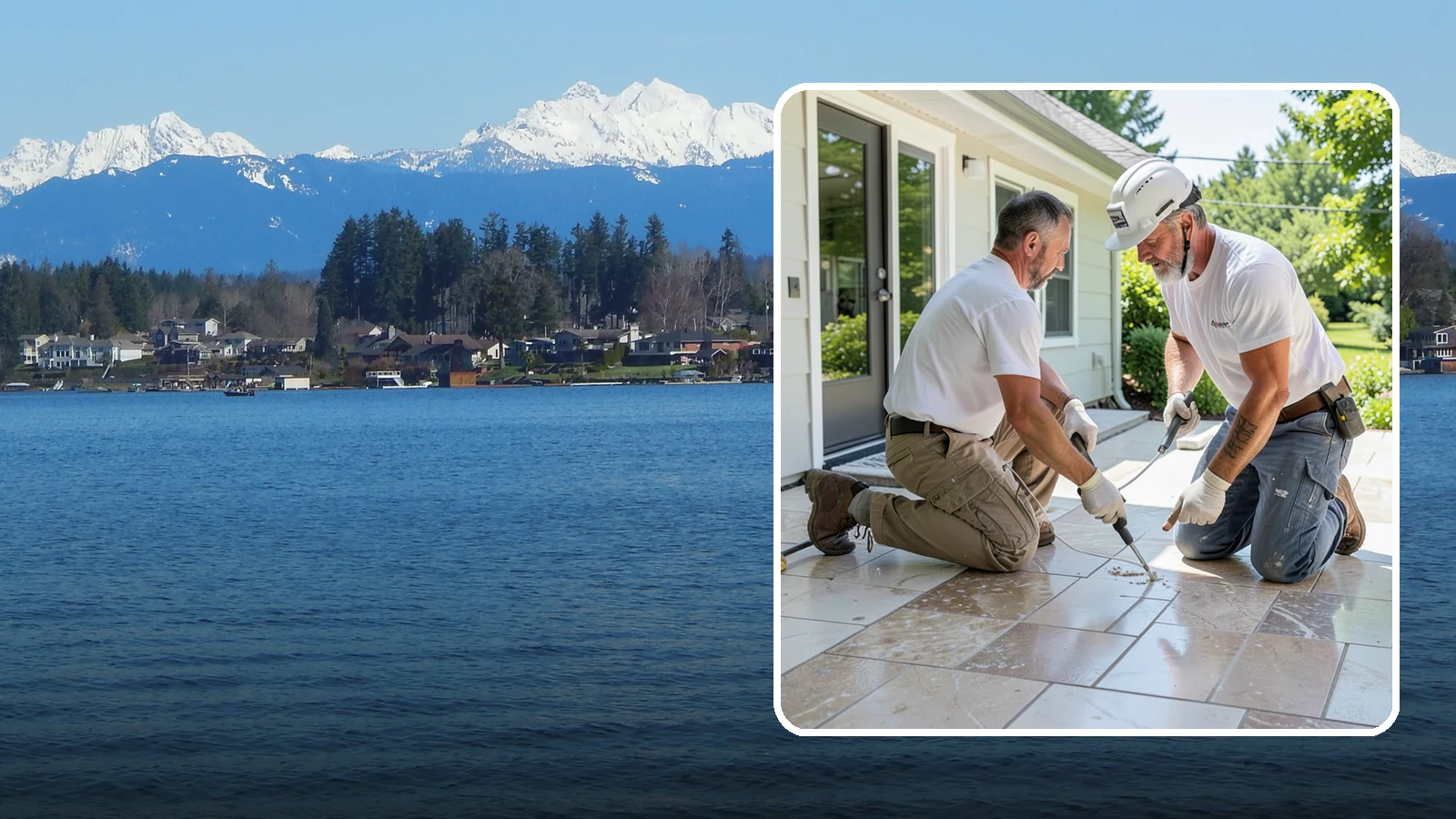 Natural Stone Tile Installation in Lake Stevens, Snohomish County, WA - Marble, travertine, slate, and stone tile set and sealed for lasting natural beauty.