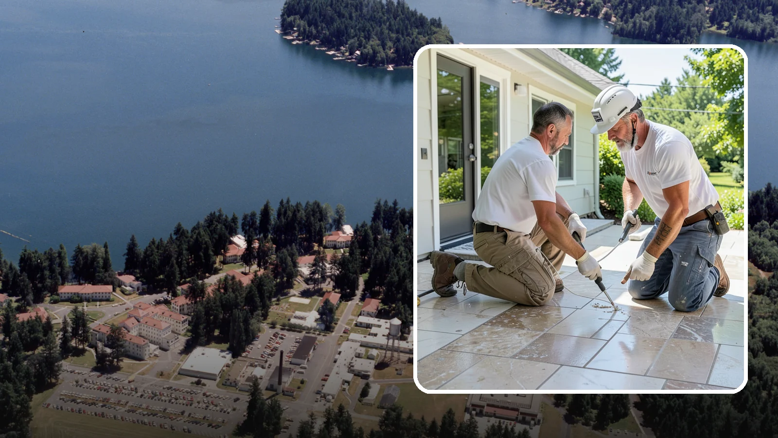 Natural Stone Tile Installation in Lakewood, Pierce County, WA - Marble, travertine, slate, and stone tile set and sealed for lasting natural beauty.