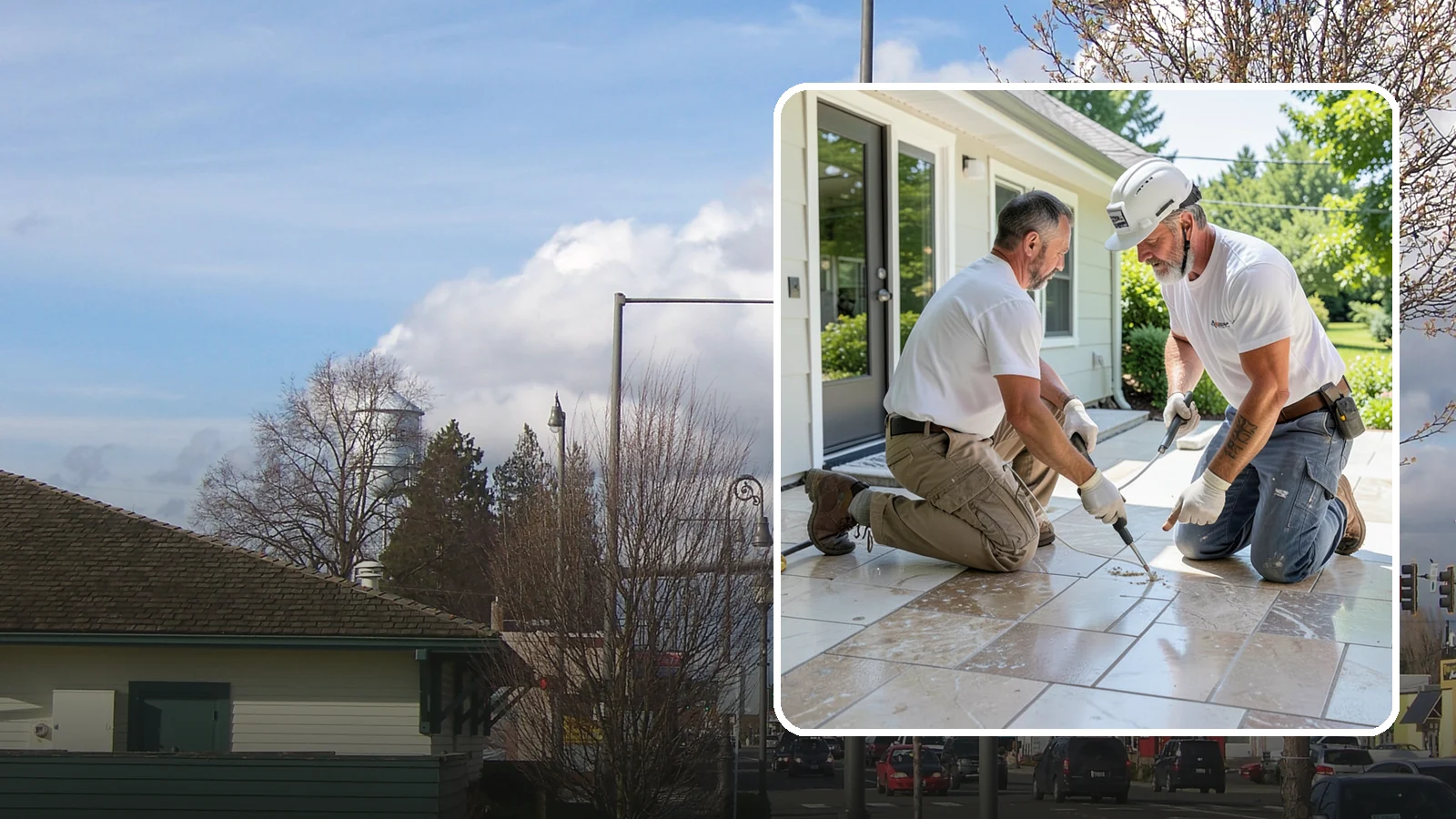 Natural Stone Tile Installation in Marysville, Snohomish County, WA - Marble, travertine, slate, and stone tile set and sealed for lasting natural beauty.