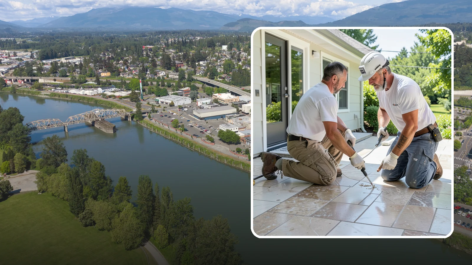 Natural Stone Tile Installation in Mount Vernon, Skagit County, WA - Marble, travertine, slate, and stone tile set and sealed for lasting natural beauty.